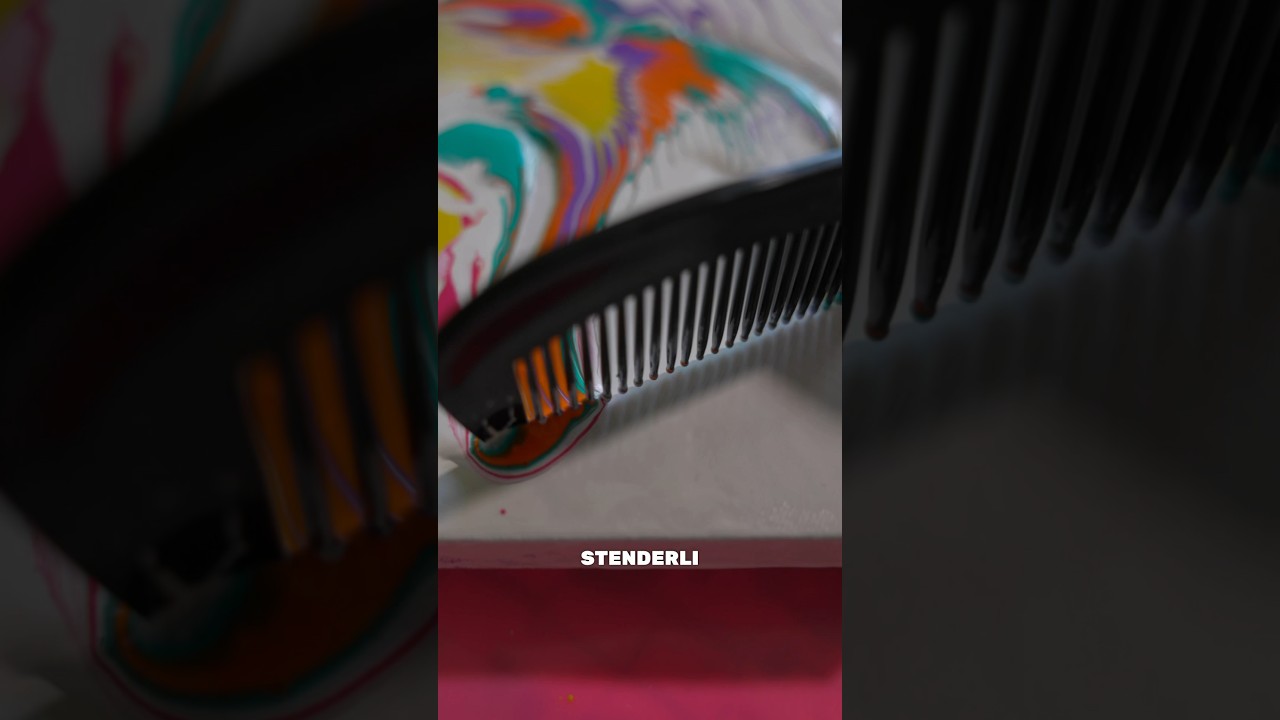 Come usare i pettini #alternative #pouring #tutorial