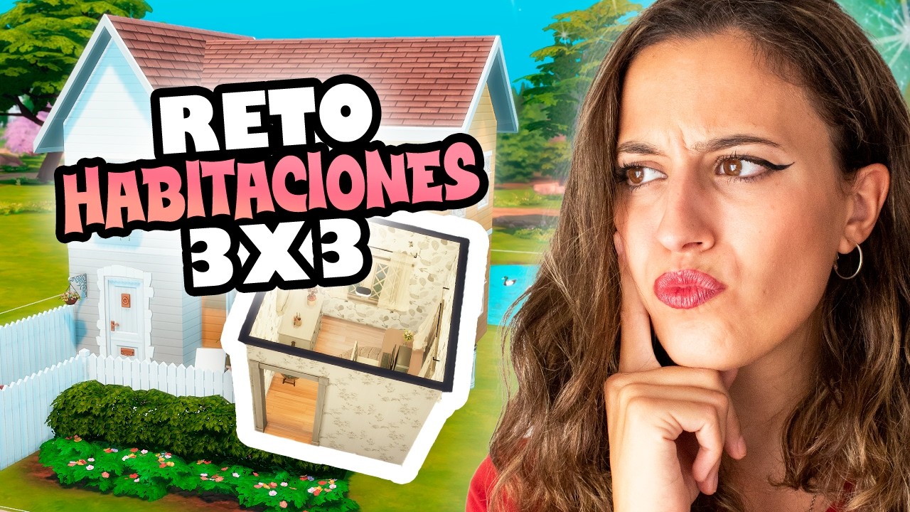 RETO: Casa SOLO con habitaciones 3x3 🙄| Los Sims 4 construcci&oacute;n | Espa&ntilde;ol | Harou
