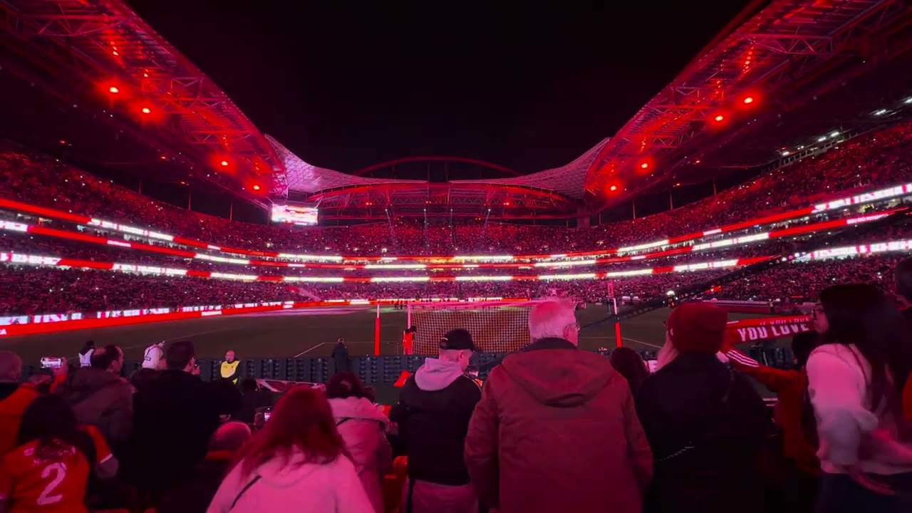 Estádio da Luz - Light Show (SL Benfica - FC Famalicão) - 29 de Dezembro de 2023 - 4K 60 fps