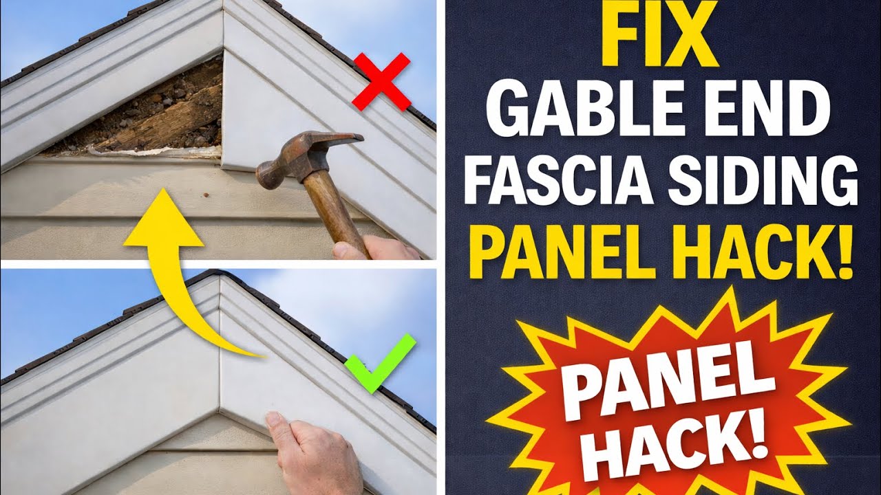 Easy Siding Repair Hack #diy #repairhacks #handyman 
