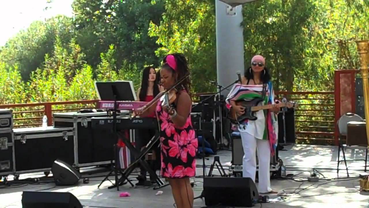 Karen Briggs and Jazz In Pink Perform Gangsters Paradise Live At Jazz At The Park