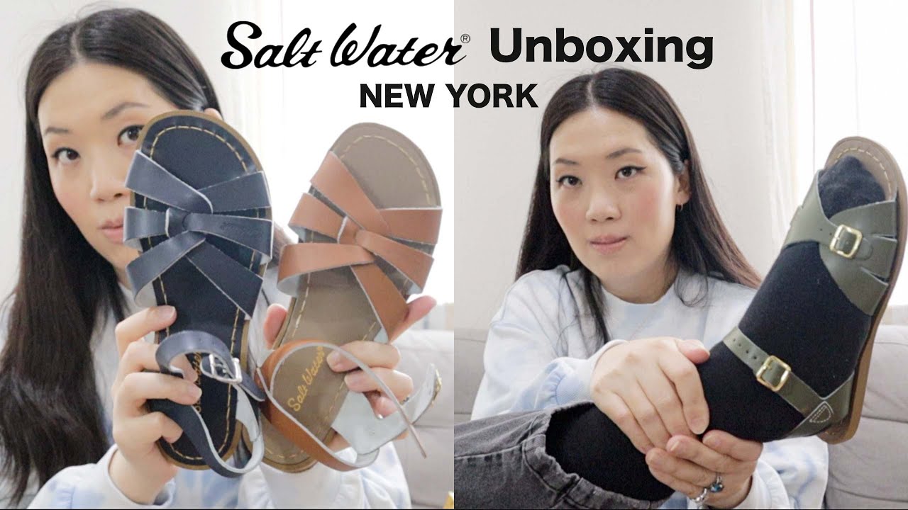 (ENG)뉴욕쇼핑. 솔트워터 샌들(김나영 샌들) 하울 Part1, 여름샌들, Salt Water Sandals Unboxing