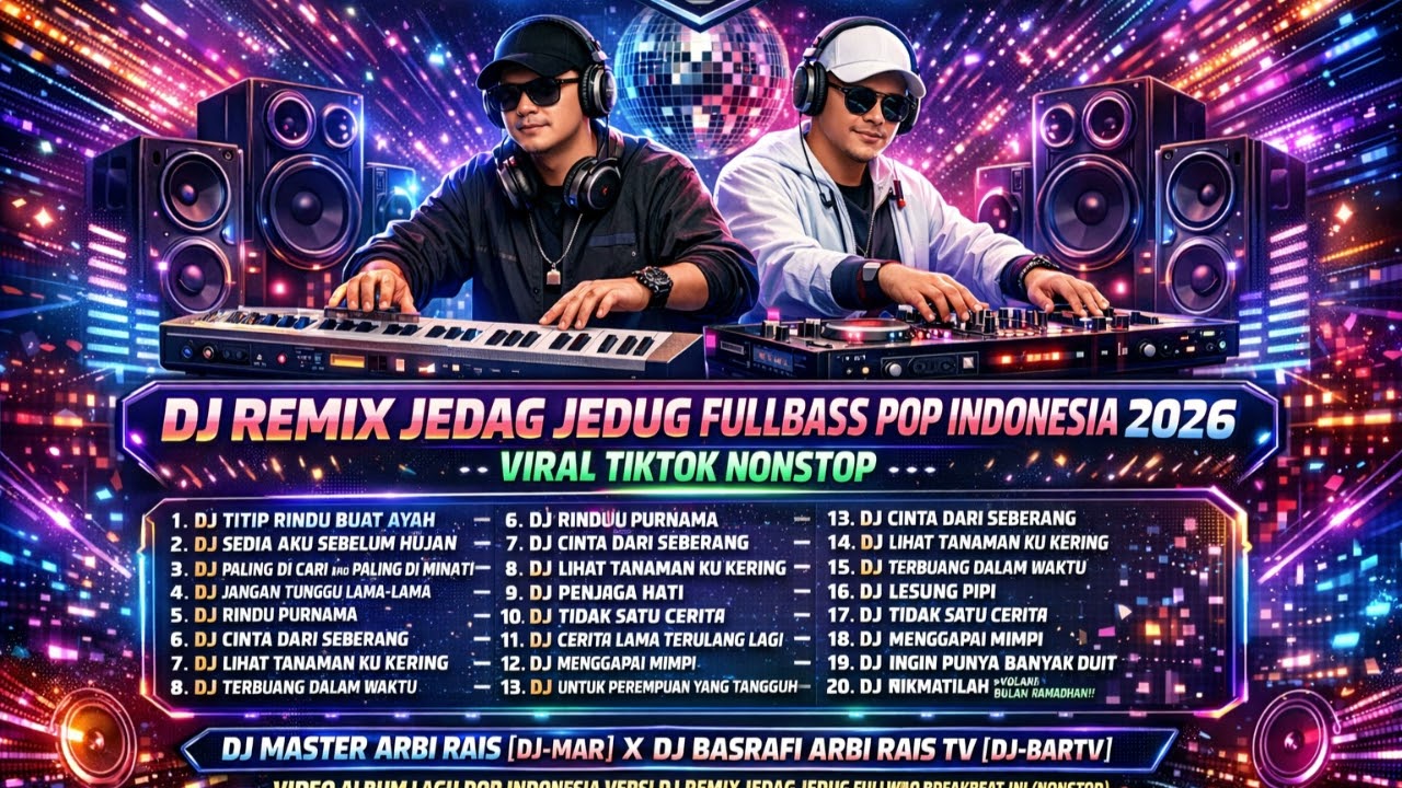 🔥ALBUM DJ REMIX JEDAG JEDUG FULLBASS POP INDONESIA TERBARU 2026 VIRAL TIKTOK NONSTOP 