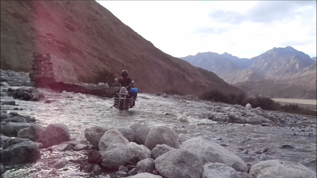 Khalsar to Durbuk via Agham - Shyok : SOLO TRIP ON BULLET ELECTRA