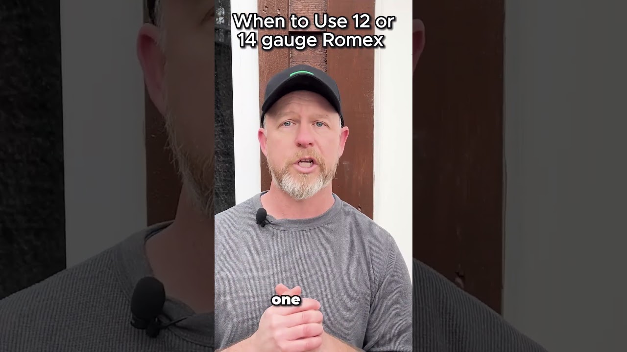 When to use 12/2 and 14/2 Romex in your project #diy #electrical #homeimprovement