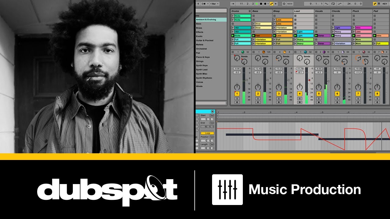Ableton Live 9 Tutorial w/ Thavius Beck: Session View Automation + Drum Arpeggiator