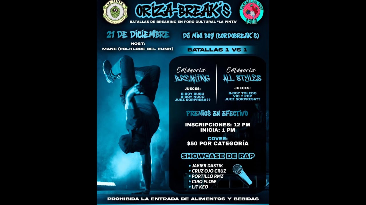 Bboy Skull VS Bboy Zafiro |2°ND TIE [FINAL] / ORIZA BREAK