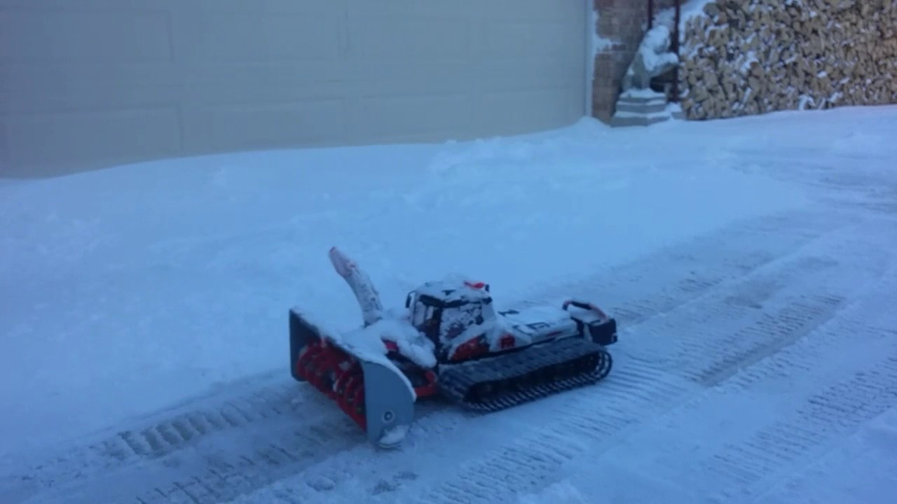 Spyker Workshop's Brushless 3D Printed RC Snowblower CHALLENGE! VS. 5-7 INCH drifts