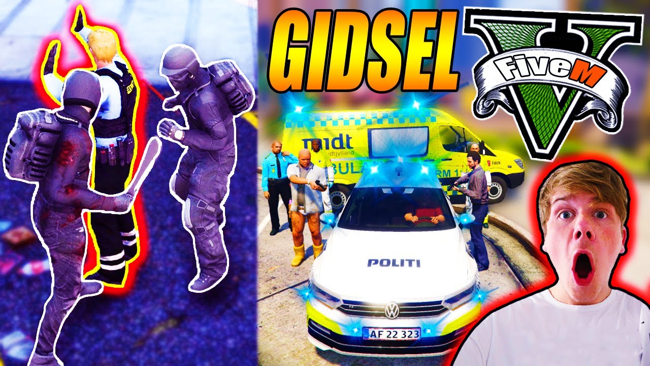 TAGET SOM GIDSEL / MASSESKYDERI / POLITI MORD?! - GTA V FIVEM (RP) - DANSK POLITI