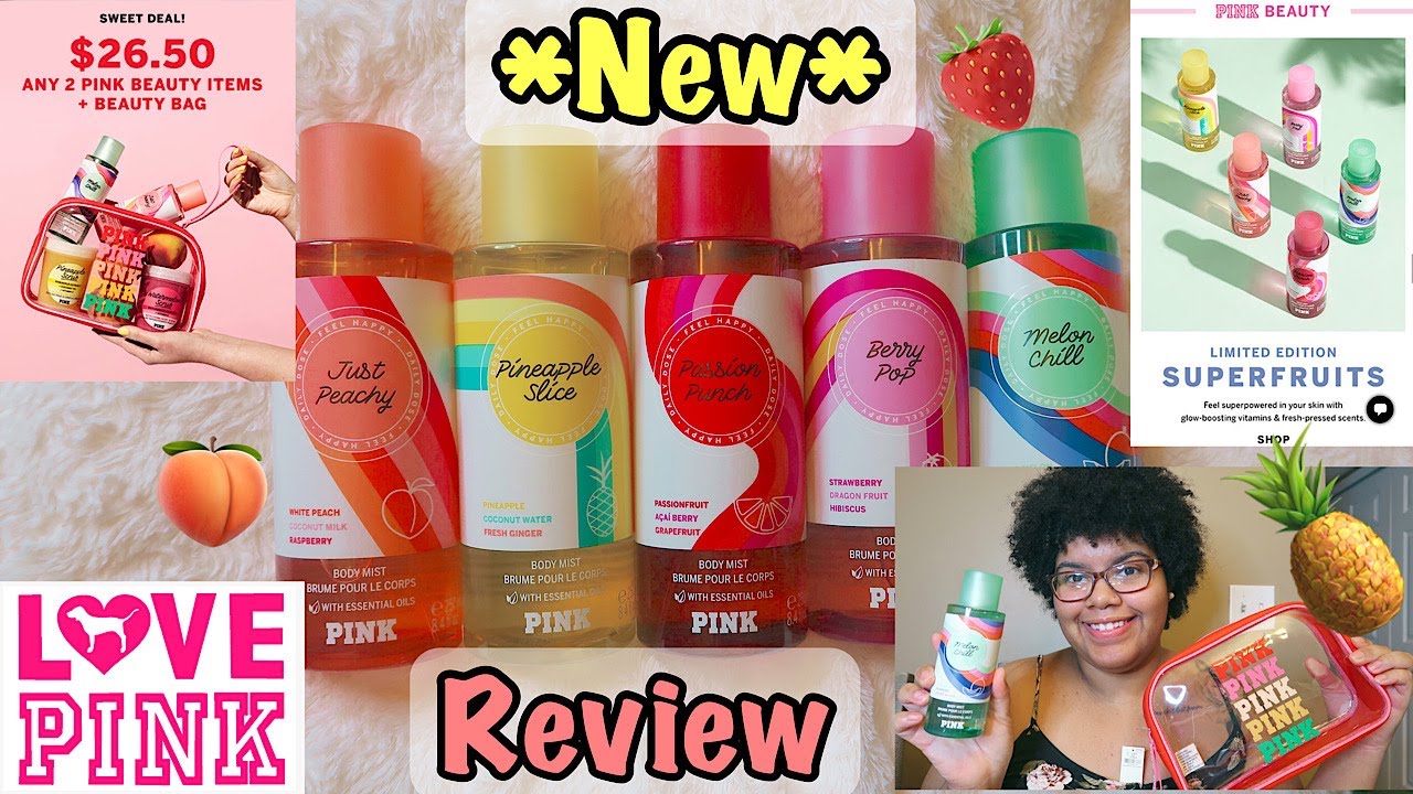 *NEW* VICTORIA'S SECRET PINK SUPERFRUITS SUMMER COLLECTION REVIEW ! |2021| |SHAI'S TIME|