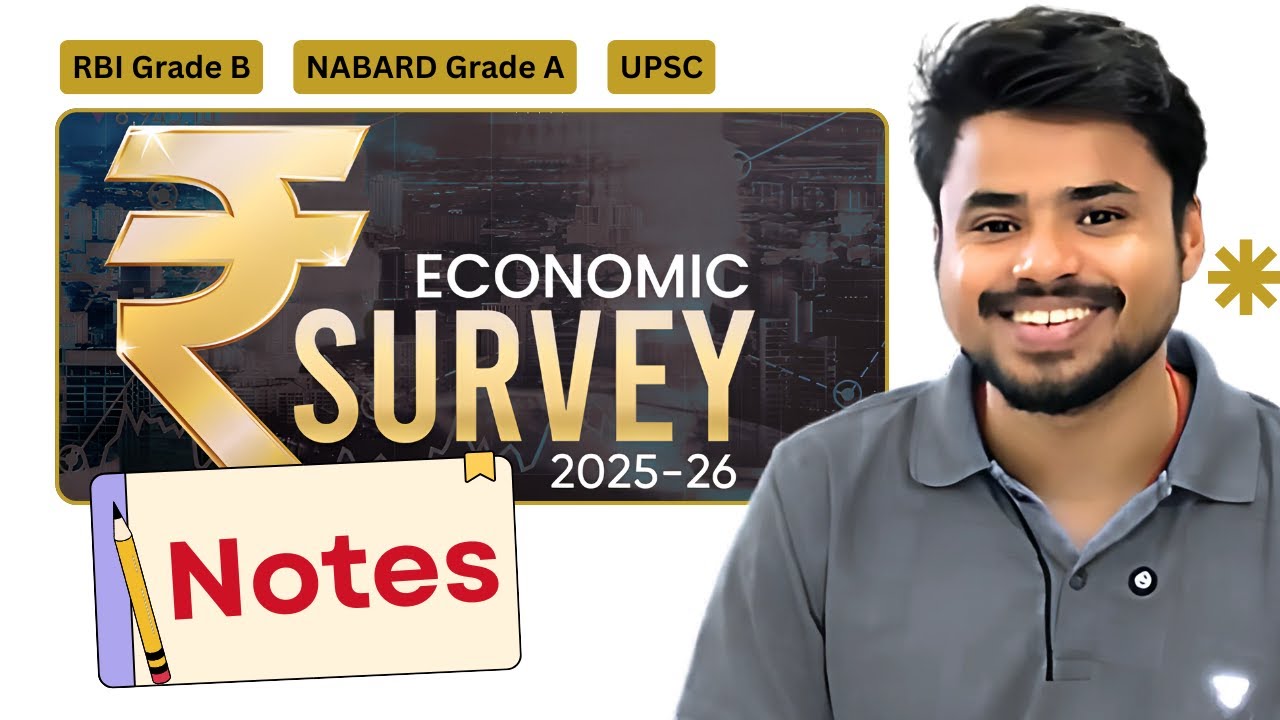 Economic Survey (With Notes) | RBI Grade B | Aryan's Grade B