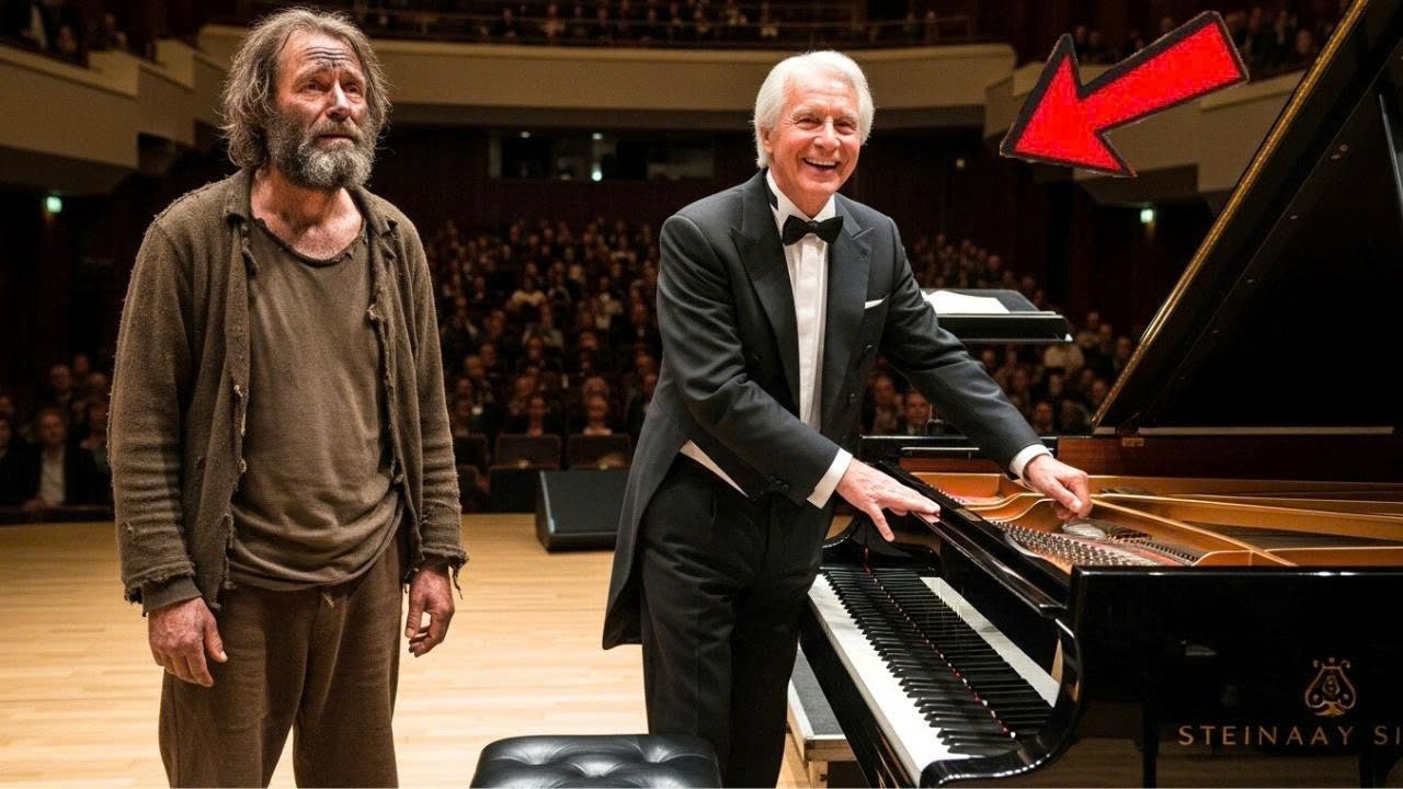 Un célèbre pianiste demande à un sans-abri de jouer… et la salle se fige