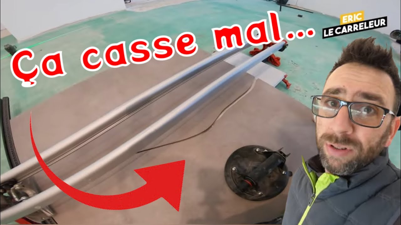 On pose du carrelage XL INCOUPABLE à la carrelette !!