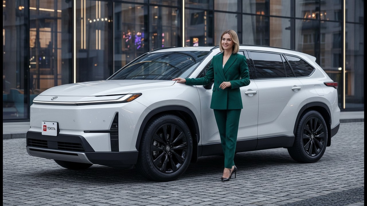 2027 Toyota Highlander EV First Look | 320 Mile Electric 3 Row SUV Revealed