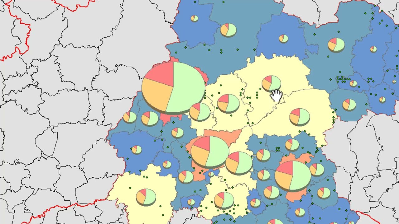 4.6 Representación con gráficos en ArcMap - ArcGIS