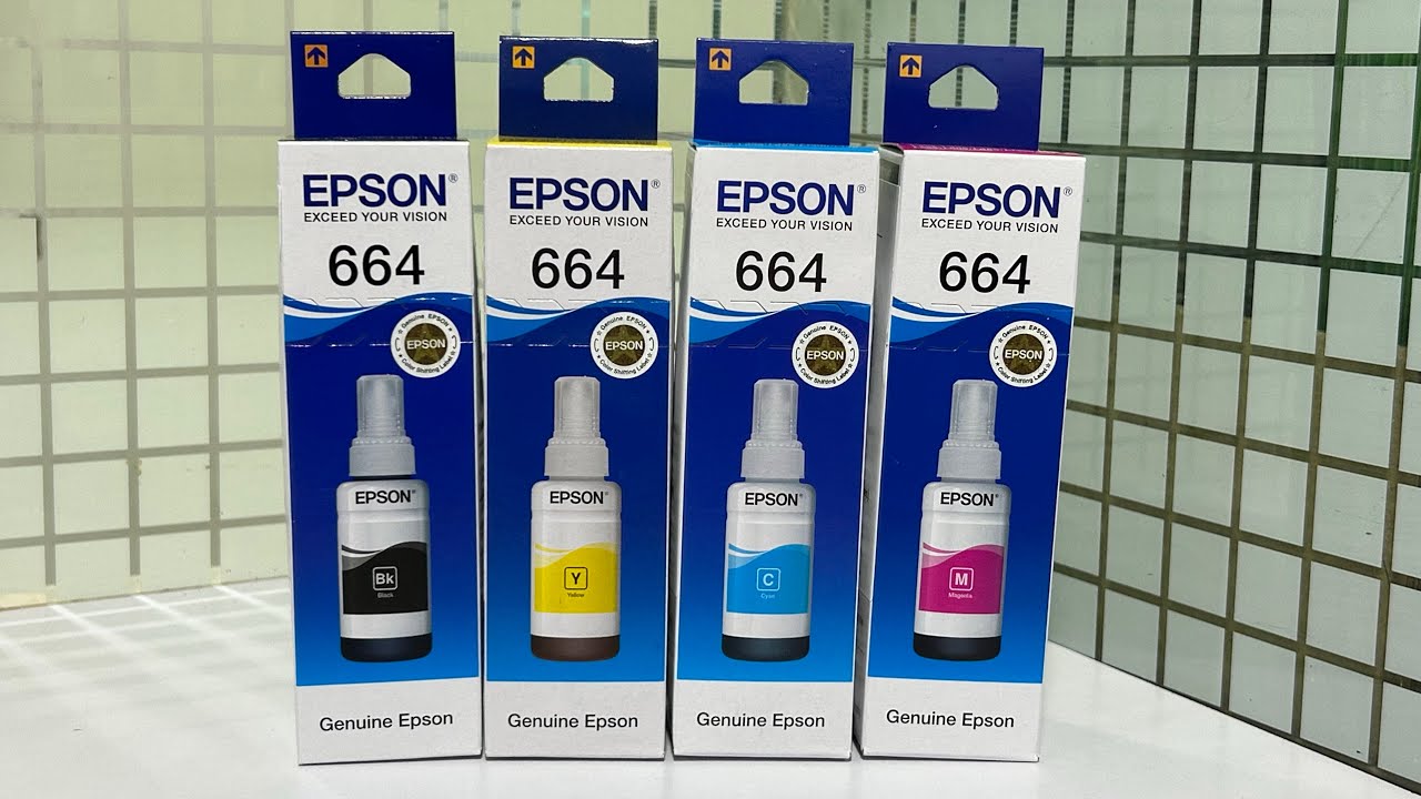 Epson 664 set of 4 bottle (L550, L555, L565, L605, L655, L1300)