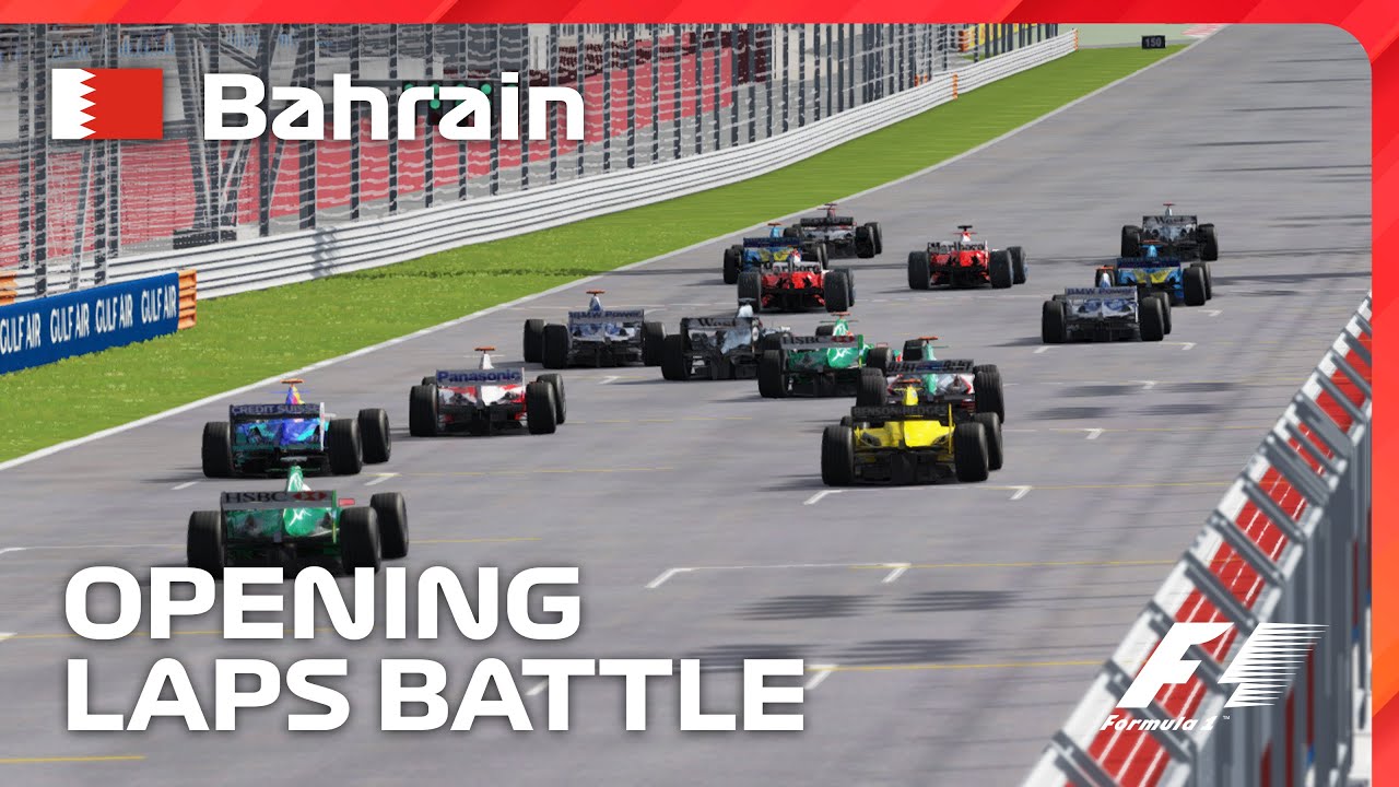 2004 Bahrain GP Opening Laps Battle | Assetto Corsa
