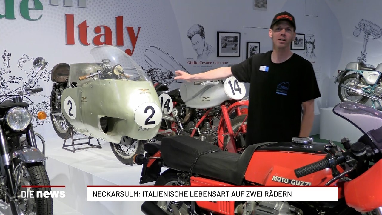Italienische Lebensart auf zwei R&auml;dern: Motorr&auml;der aus Italien im Zweirad- und NSU-Museum