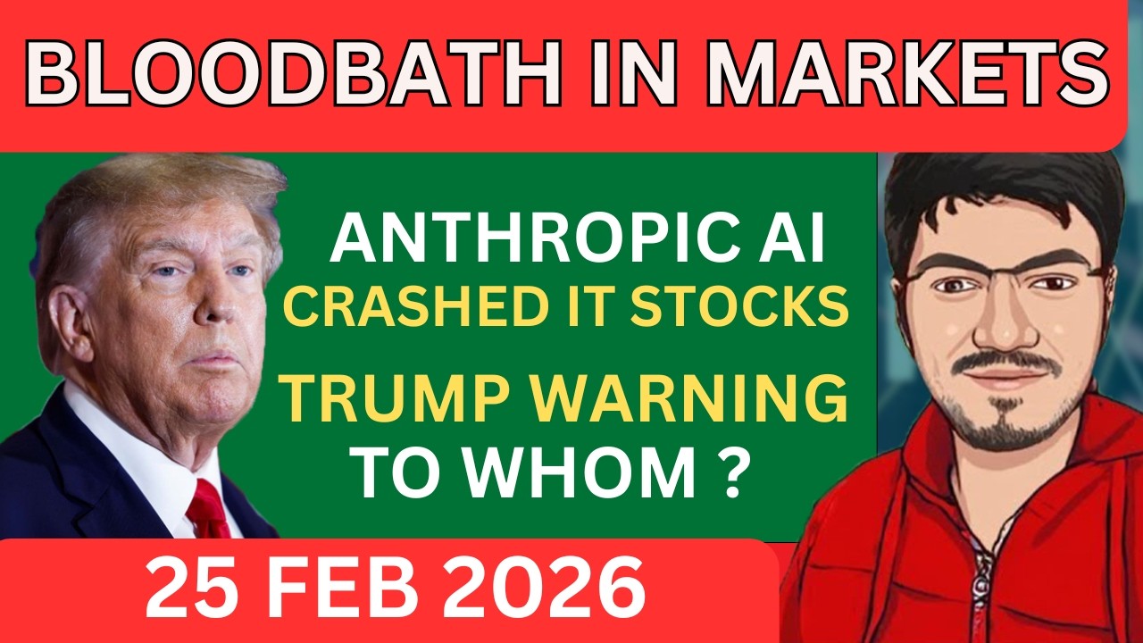 Nifty & Bank nifty prediction for tomorrow for Wednesday | Anthropic AI CRASHED IT Sector ?