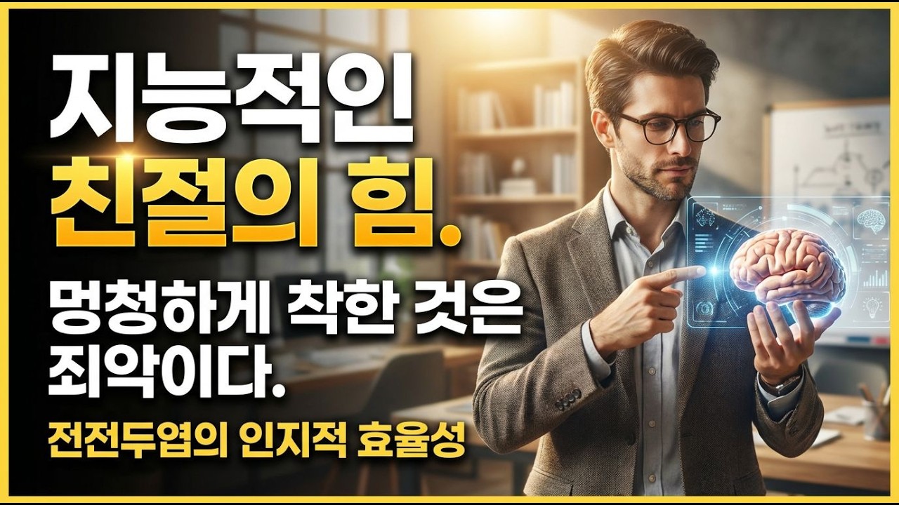 지능적인 친절의 힘멍청하게 착한 것은 죄악이다전전두엽의 인지적 효율성