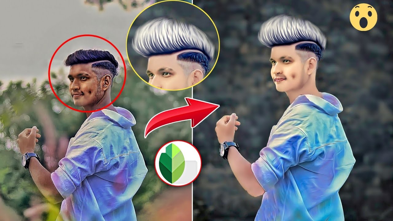 Hair Style Editing | Snapseed Hair + Face Smooth Photo Editing