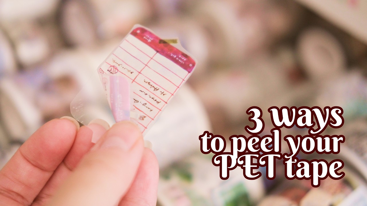 How to easily peel your PET tapes or flake stickers; 3 ways with minimal tools