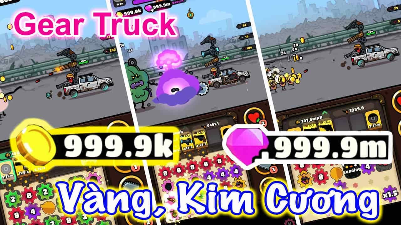 Hướng dẫn nhận Full Tiền, Kim Cương trong Gear Truck cho iOS