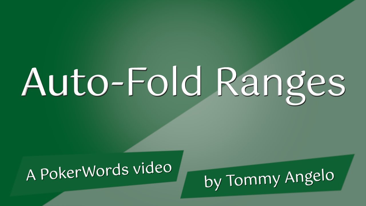Auto-Fold Ranges