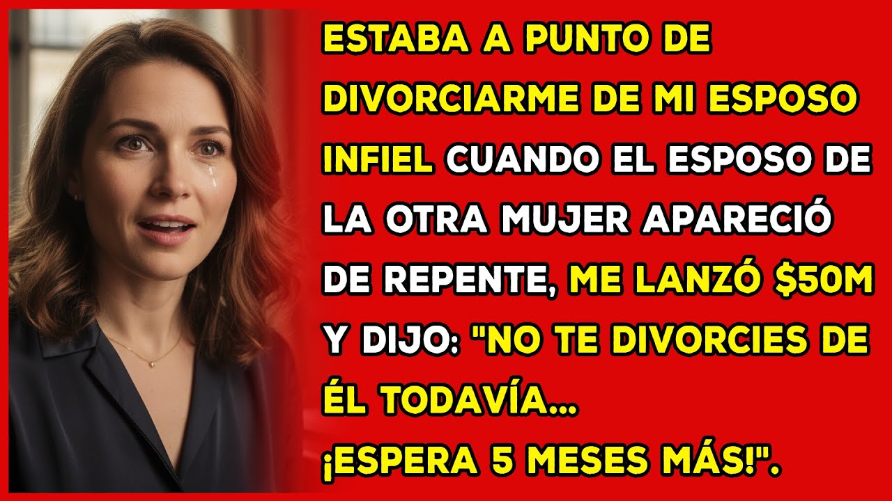 Estaba a punto de divorciarme de mi esposo infiel cuando el esposo de la otra mujer apareció...