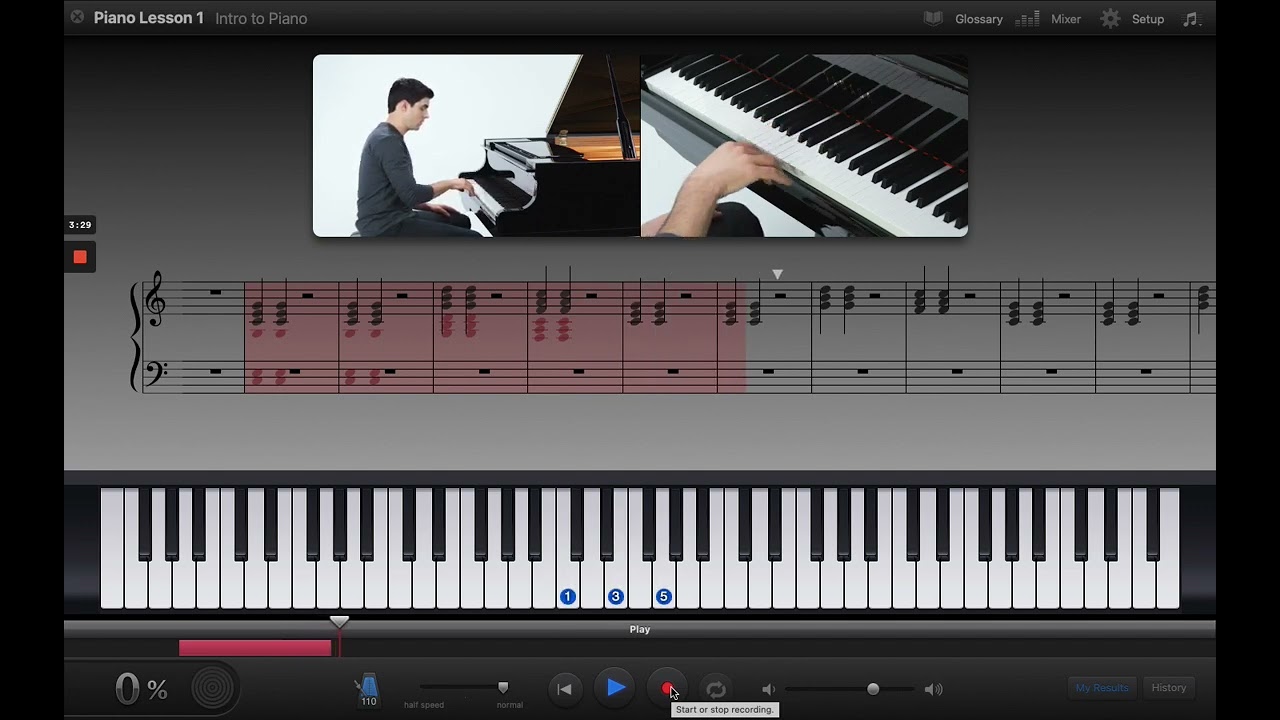 GarageBand Piano Test #1 - Video Tutorial