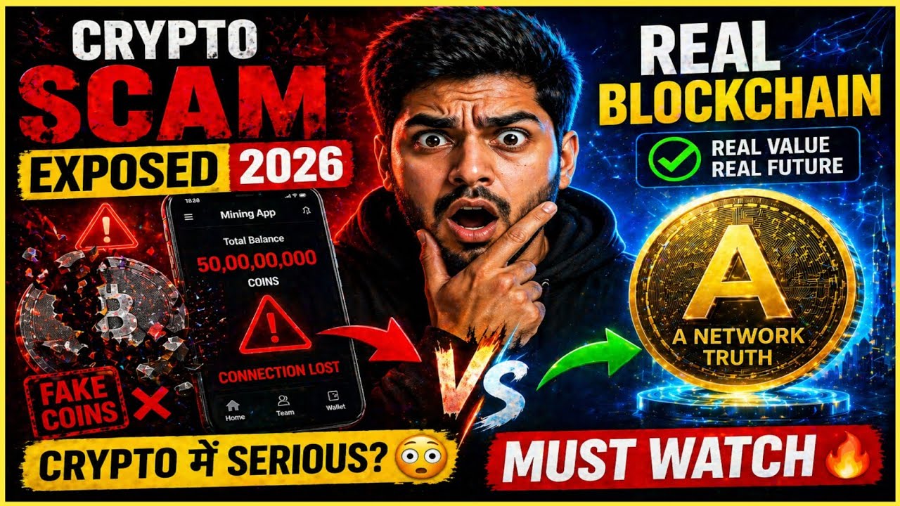 Crypto Scam EXPOSED 2026 😱 | Fake Coins vs Real Blockchain Truth (A Network Truth)