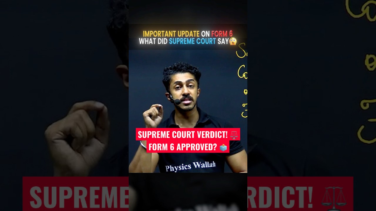 Did Supreme Court Approve Form 6 Changes? 🧐 #ElectionCommission #IAS #Shorts