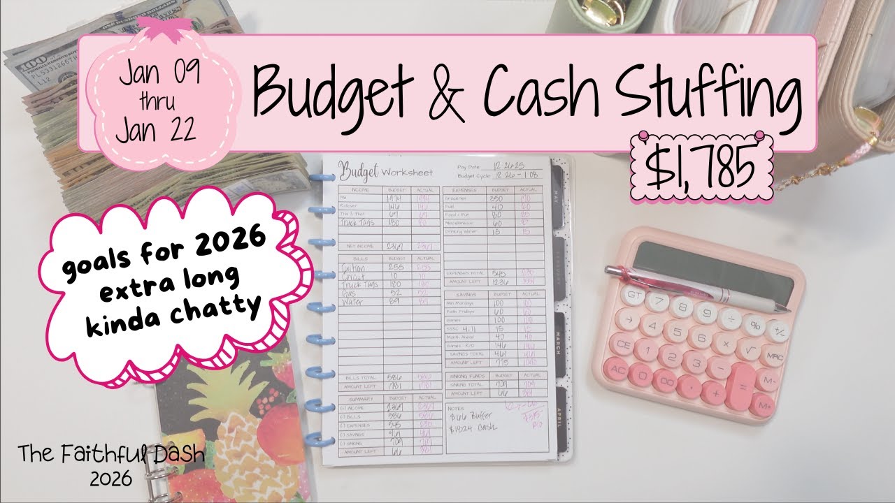 2026 Financial Goals | Budget With Me & Cash Stuffing | January Check #1