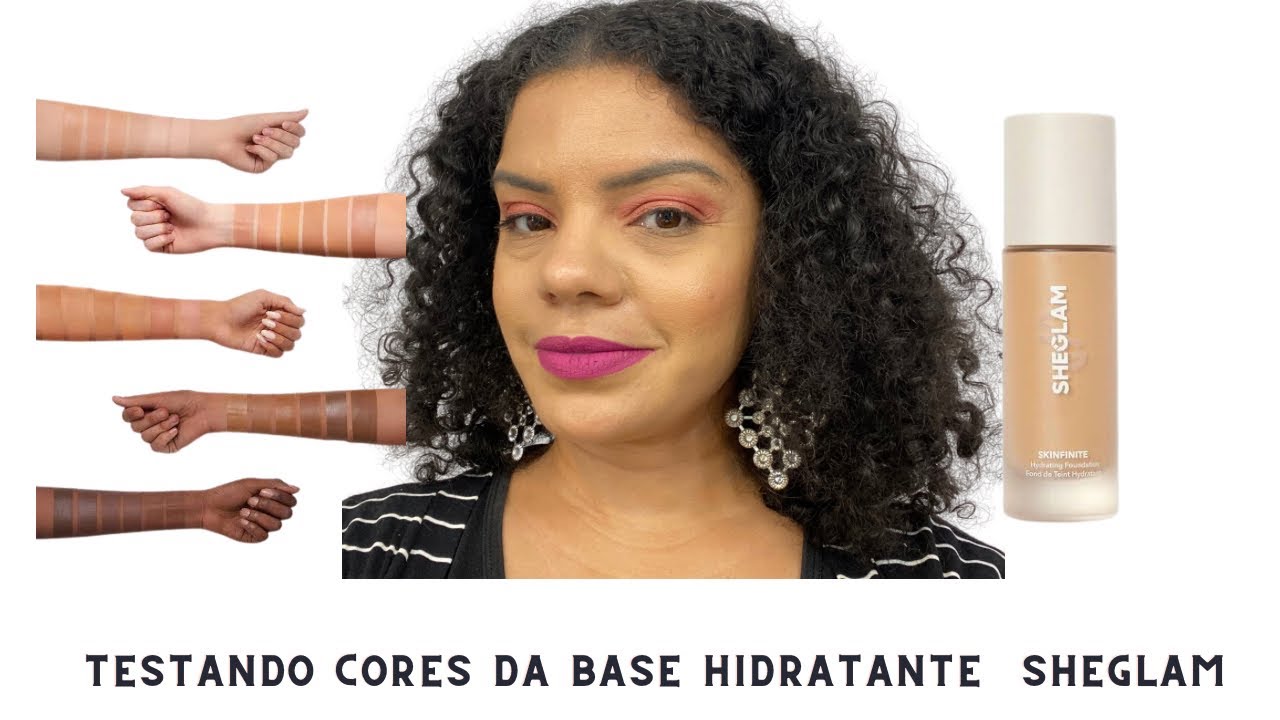 TESTANDO SEIS CORES DA BASE HIDRATANTE DA SHEGLAM