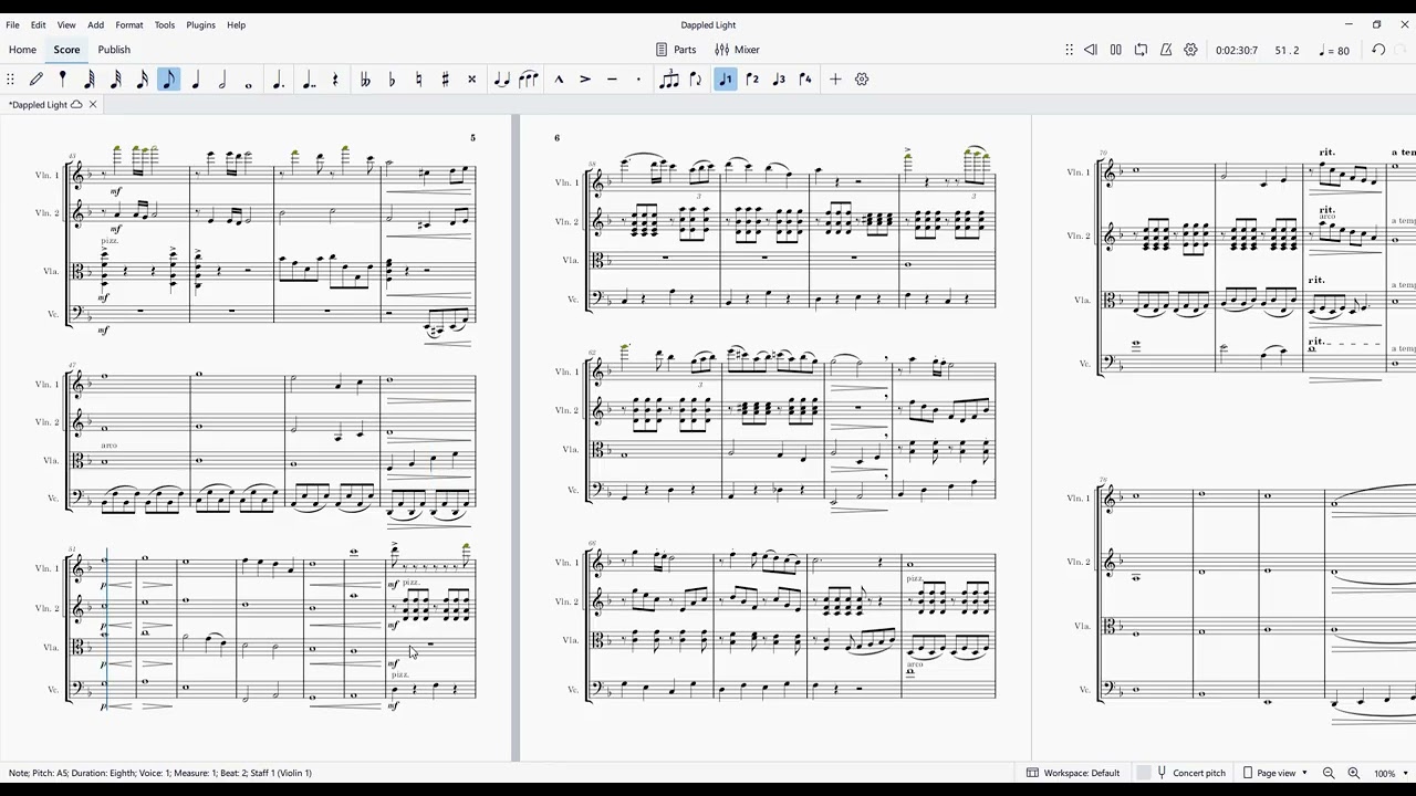 Dappled Light (Original String Quartet by Erik Williams)