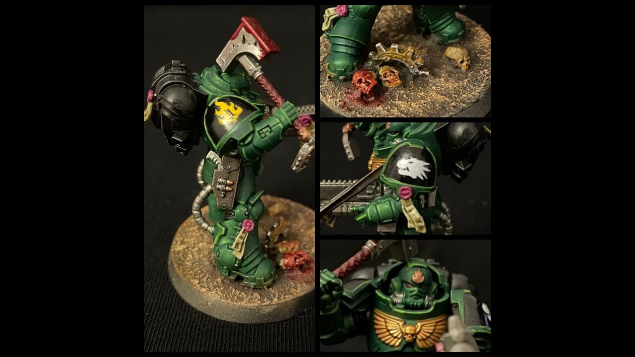 Painting Heavy Intercessors salamanders 2