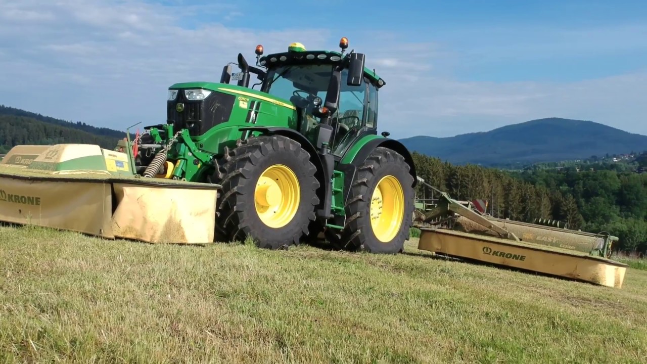 SPECIAL! Let´s Drive John Deere 6250R mit Krone B870CV beim Grünroggen mähen 2018 - Teil 1