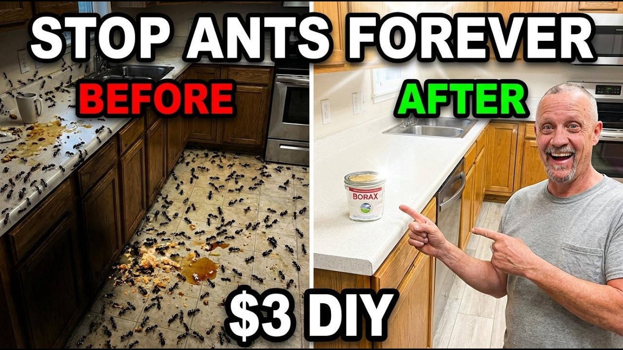 How to ELIMINATE ANTS With This DIY Boric Acid ANT KILLER Solution