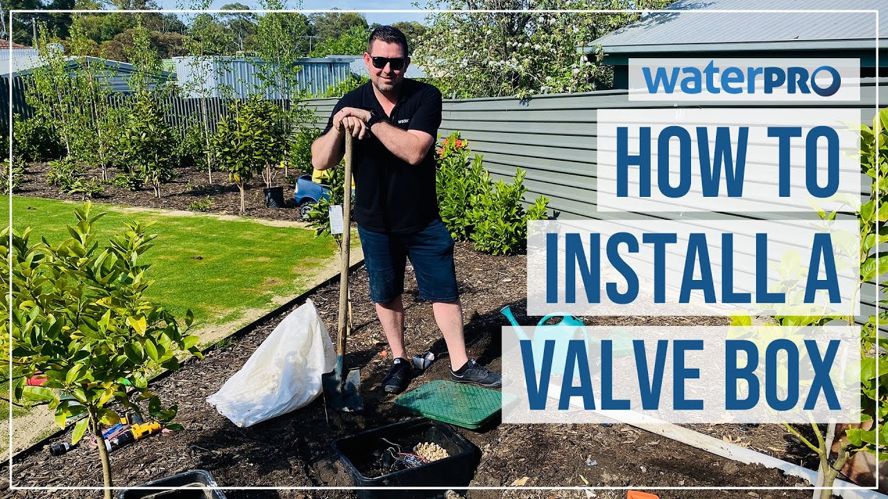 How to install a valve box