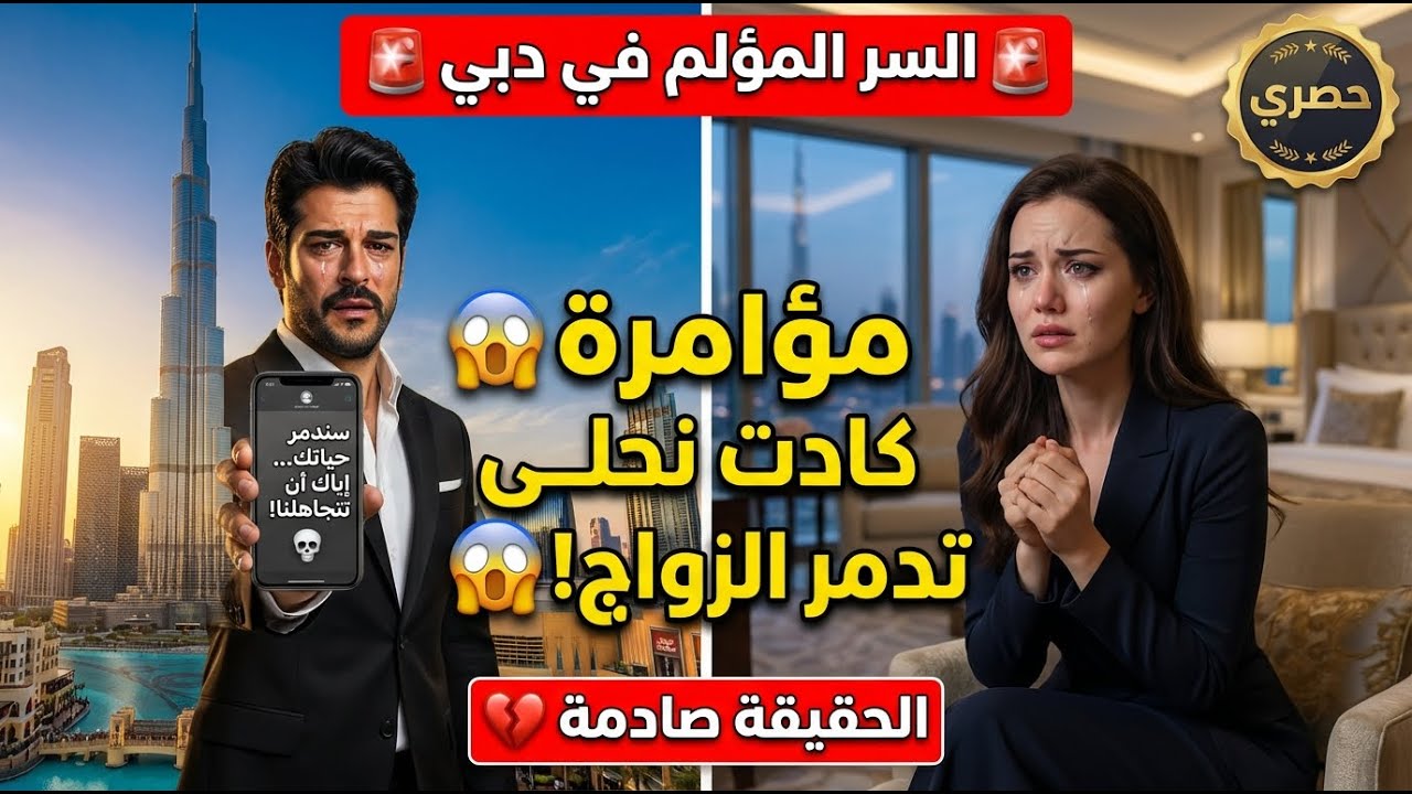 💔 السر المؤلم في دبي  كيف كادت فهرية وبوراك ينفصلان للأبد 🇦🇪