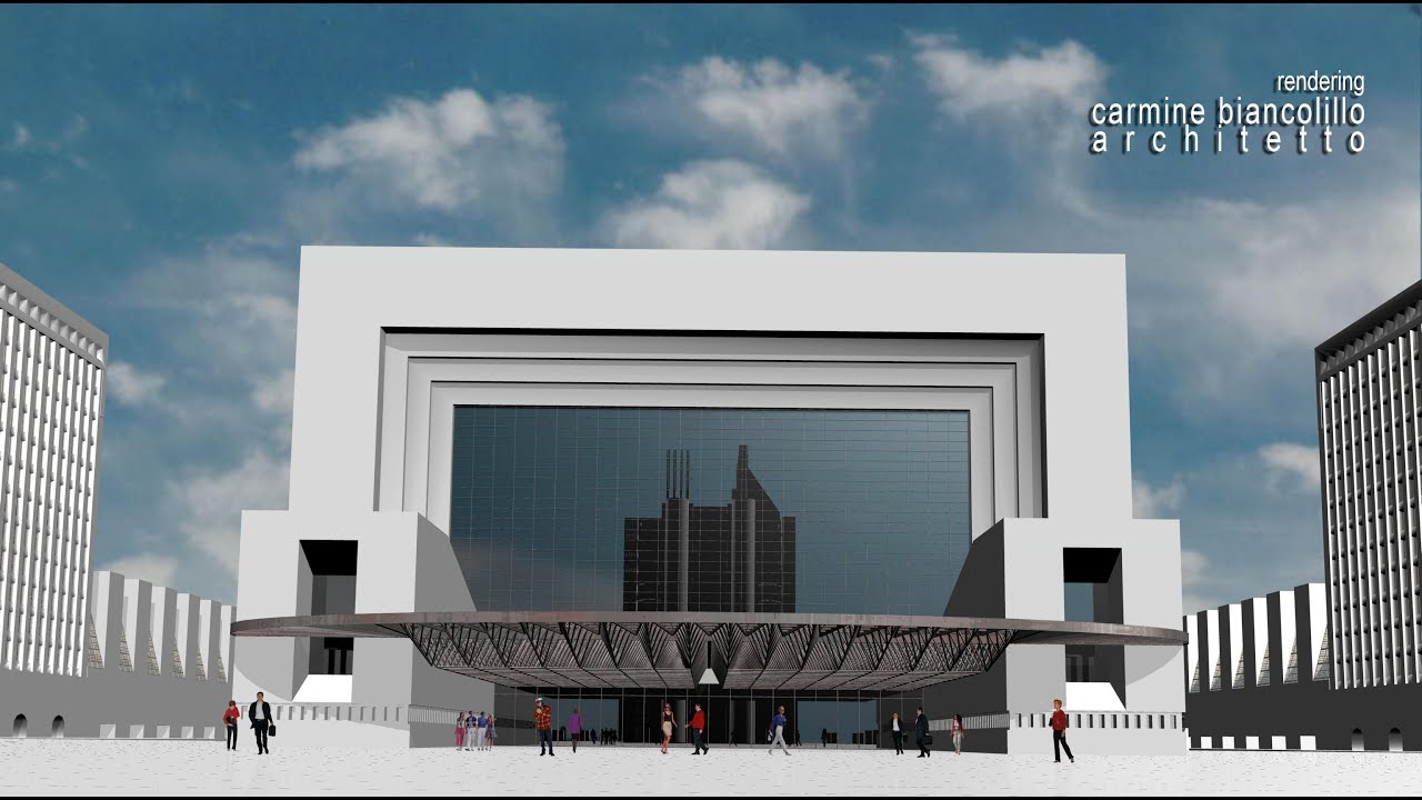 Virtual tour: Antonio Sant'Elia, Studi per un Teatro (1913)