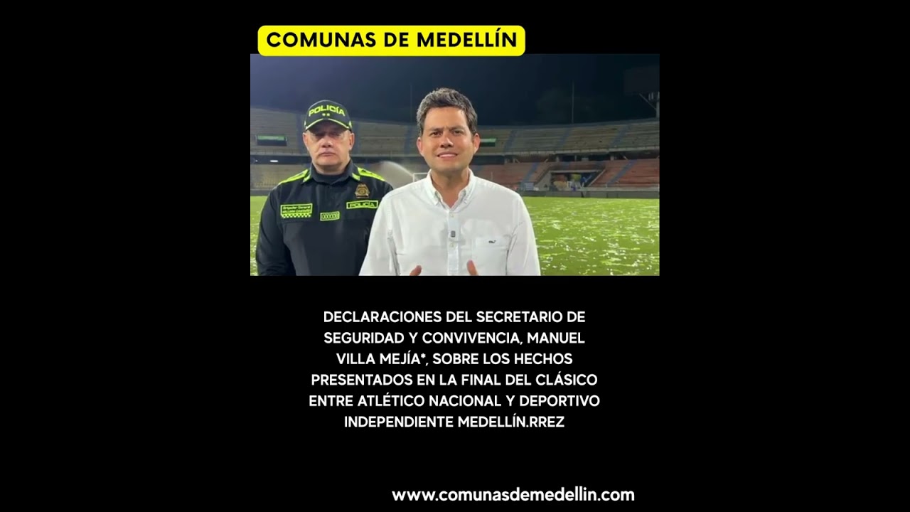 Declaraciones del secretario de Seguridad y Convivencia, Manuel Villa Mej&iacute;a