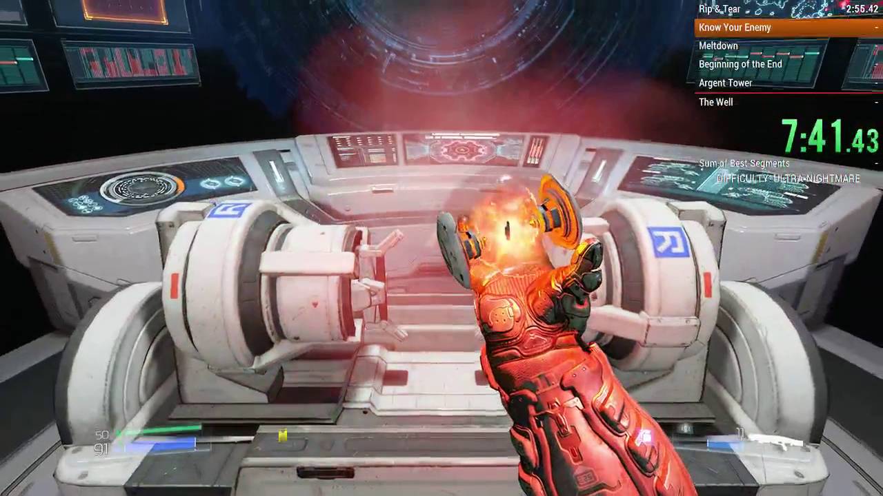 DOOM (Ultra-Nightmare) Speedrun in 1:19:20