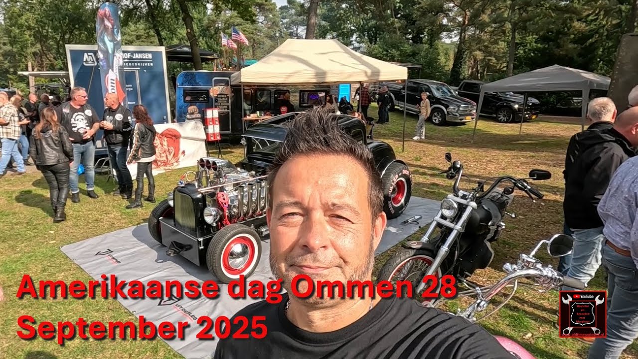 Amerikaanse dag bij Café Calluna in Ommen 28 September 2025 Amerikanen motoren Bezoeken met Morpheus