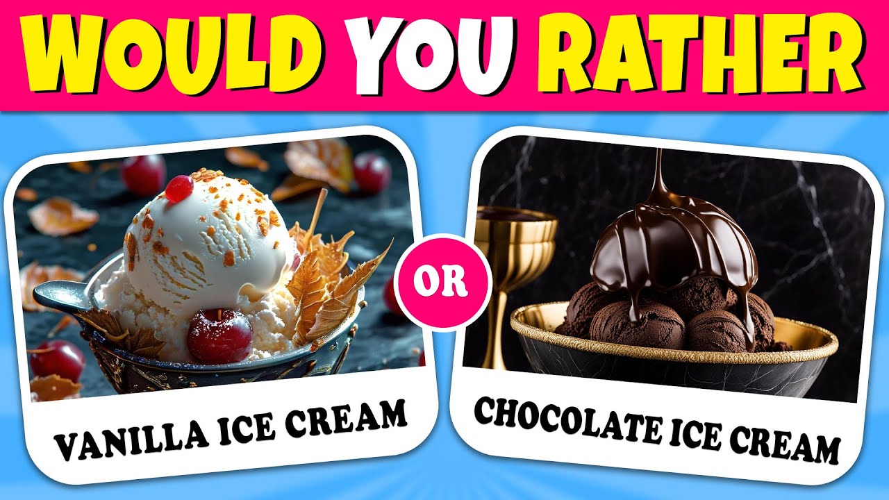 Would You Rather - Ice Cream Edition 🍦| Quiz Rainbow