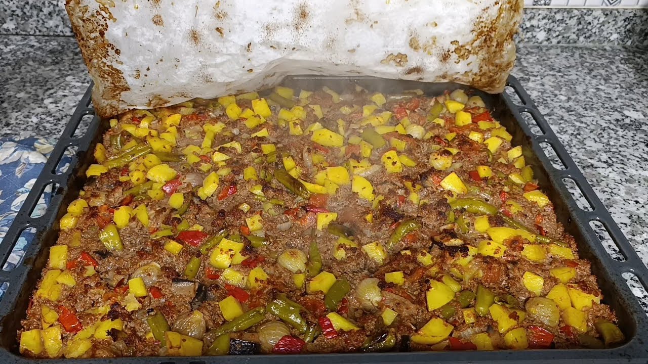 Tepsi Kebabı Nasıl Yapılır 💯 Arap Tava Fırında Sebzeli Patlıcan Patates Tarifi Nefis Yemek Tarifleri