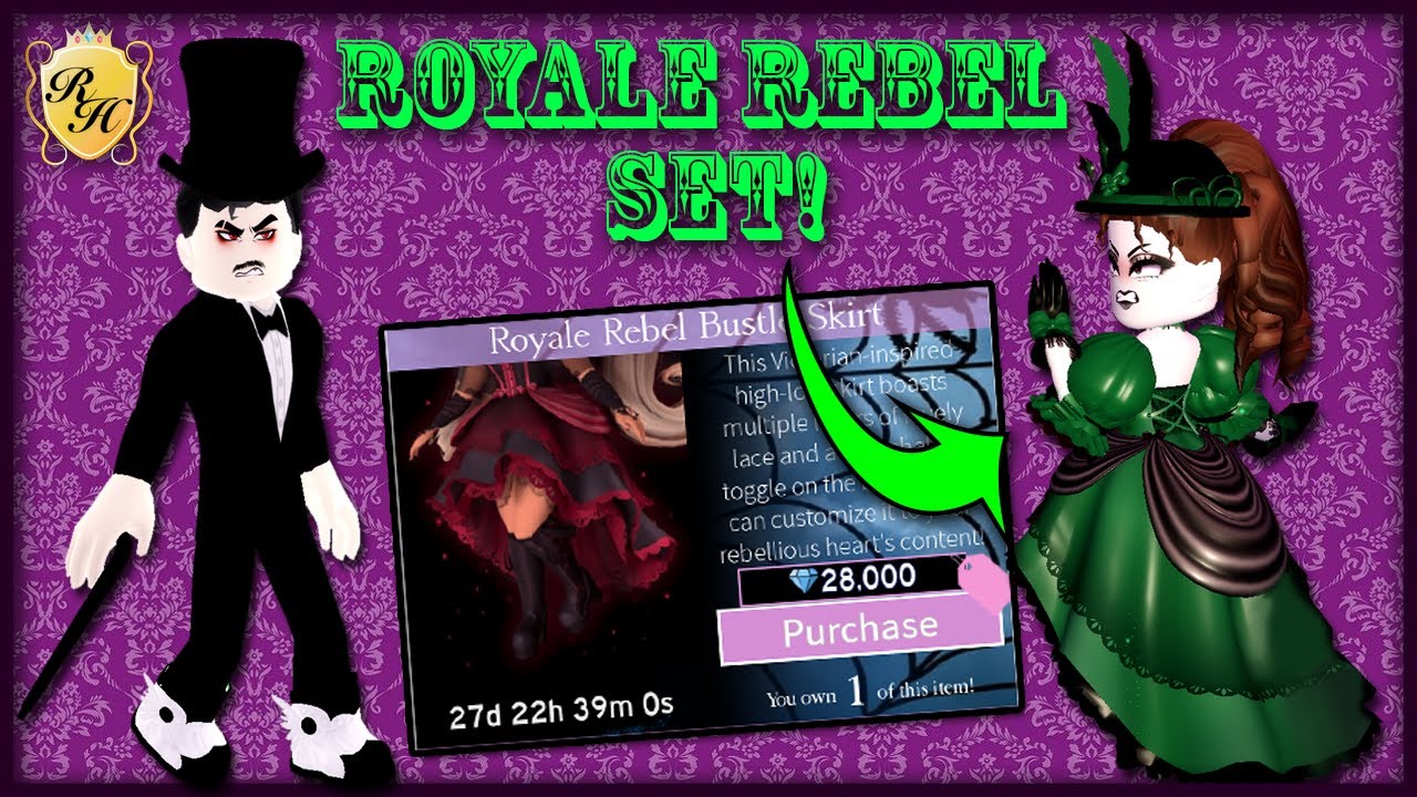 Royale Rebel Set Joins the Fight! Halloween Candy Accessory Reworks Roblox Royale High!