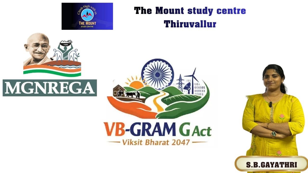 The Viksit Bharat—Guarantee for Rozgar and Ajeevika Mission VB—G RAM | Full explanation in Tamil #gk