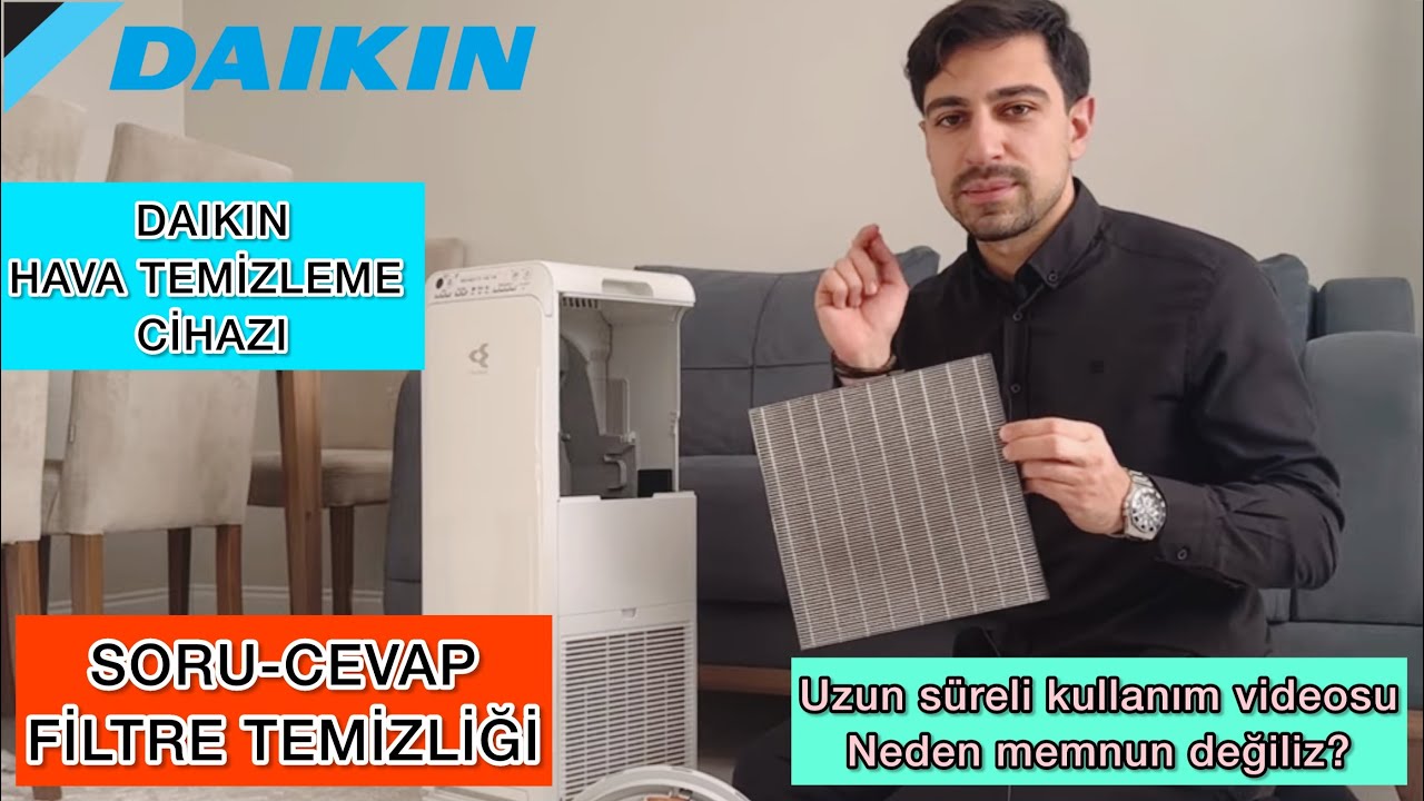 Daikin hava temizleme cihazı Uzun süreli kullanım/yorum videosu