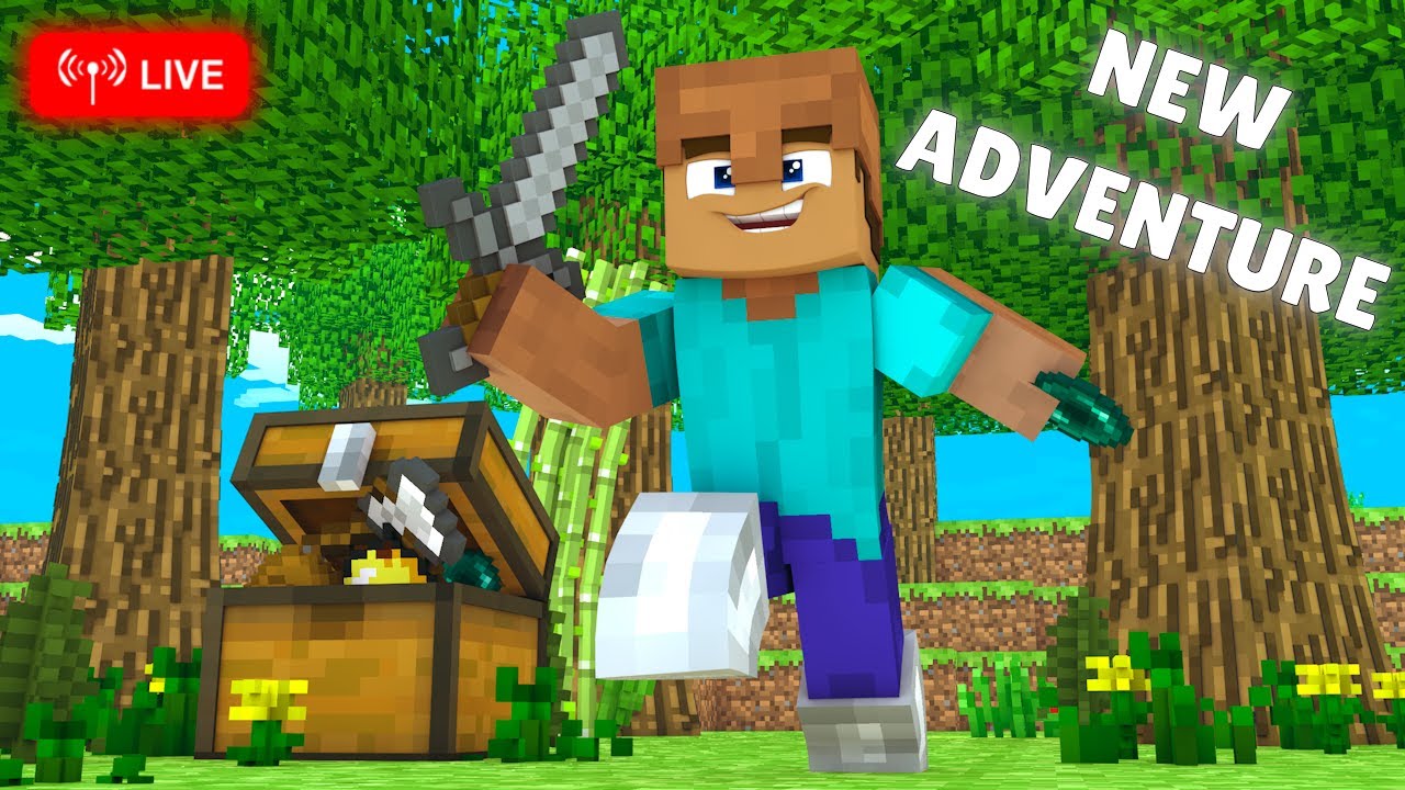 🟢 LIVE | My First Minecraft Adventure on Our New Server! | Beginner Gameplay